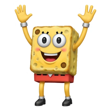 bob esponja bailando sticker