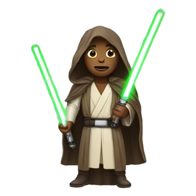 Jedi with lase sticker