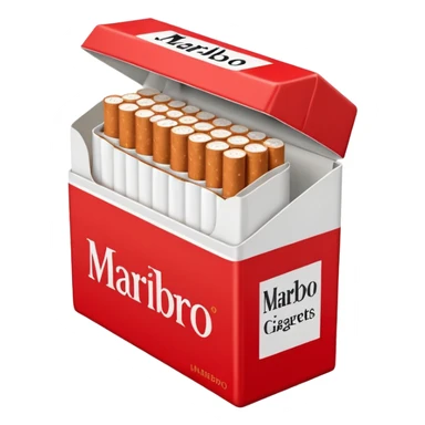 carton of marlboro red cigarettes  sticker