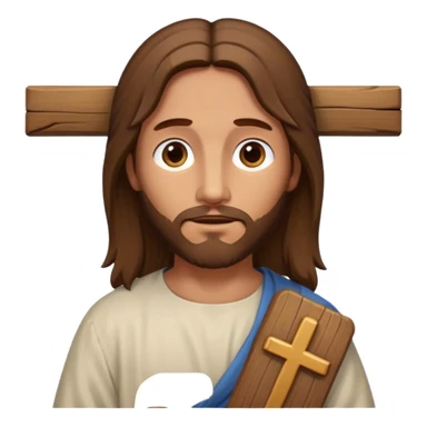 Jesus Christ on his cross  sticker