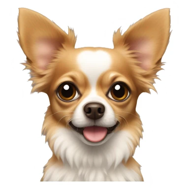 Fluffy brown chihuahua  sticker