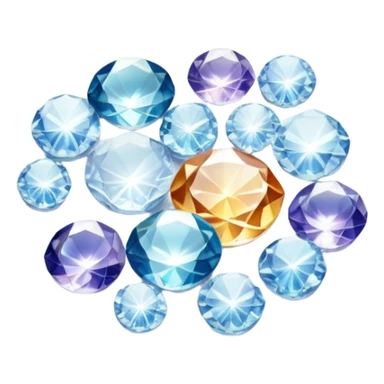 delicate dish of shimmering crystals cradling tiny treasures sticker