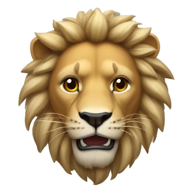 Un león fuerte con corona  sticker