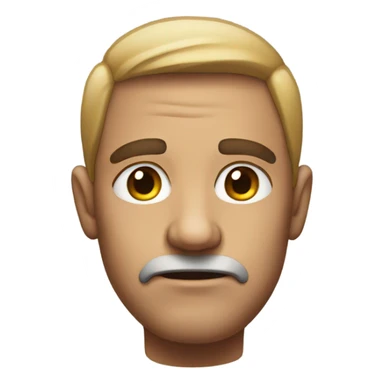 Judgmental face sticker