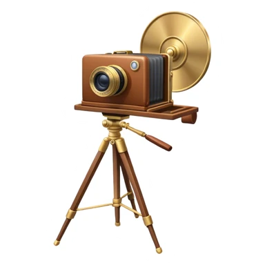Cazneaux plate camera on tripod sticker