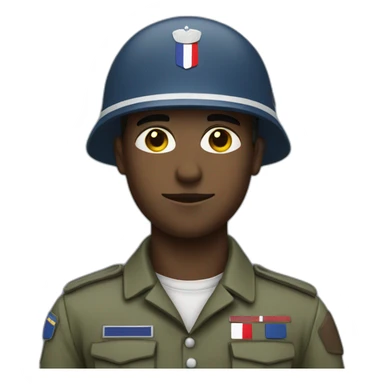 french airforce soldier sticker