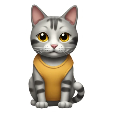 A cat fused with a house at the hip sticker