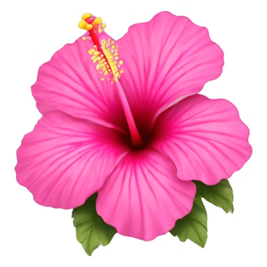Hibiscus flower pink sticker
