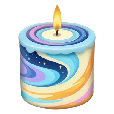 Aesthetic Day And Night Sky scented Candle sticker