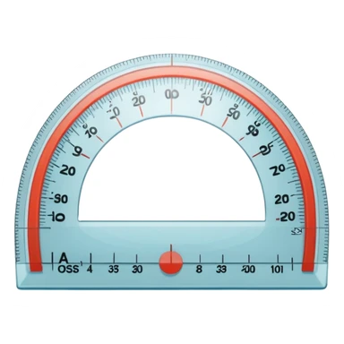 "📏" This emoji is for ruler. Then make an emoji for protractor. Which is real emoji type like the given emoji...no make protractor  sticker