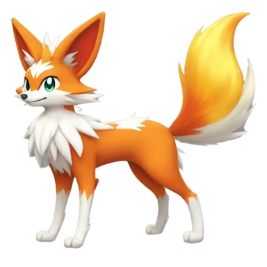  Delphox-Braixen-Fakemon Full body sticker