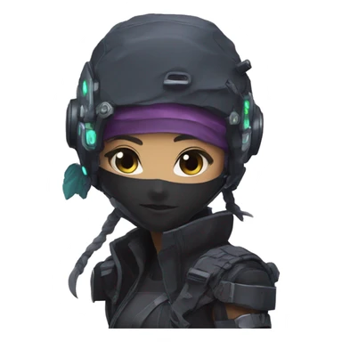 Anime cyberpunk, ninja  sticker