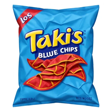 takiss  blue chips bag
 sticker