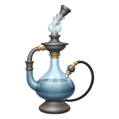 Hokkah with smoke sticker