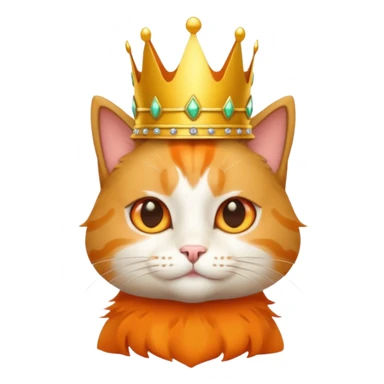 gato con corona  sticker