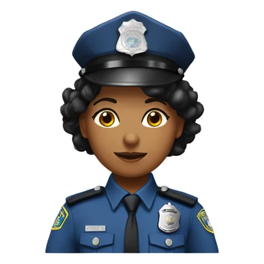 Policía nina sticker