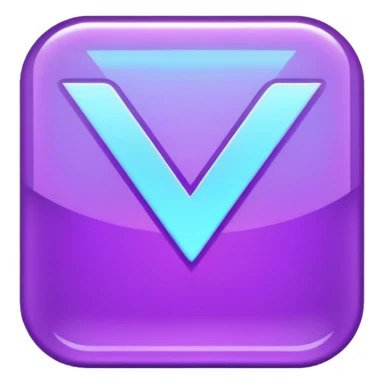 holographic purple checkmark sticker
