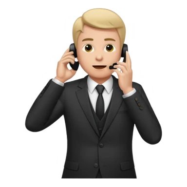 Wolf of Wall Street on the phone while money is falling around him sticker