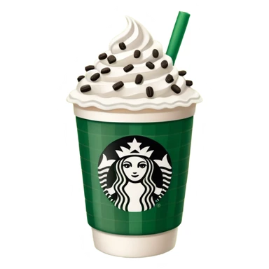  Starbucks hot cocoa with whipped cream and Oreo cookie crumbles in a green checkered to go Starbucks cup  sticker