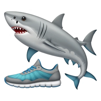 Tiburón con zapatos sticker