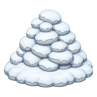 a Snow pile without face   sticker