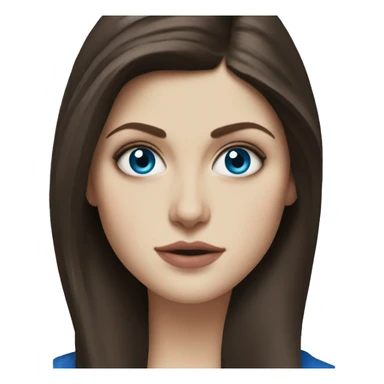 Alexandra Daddario with blue eyes sticker