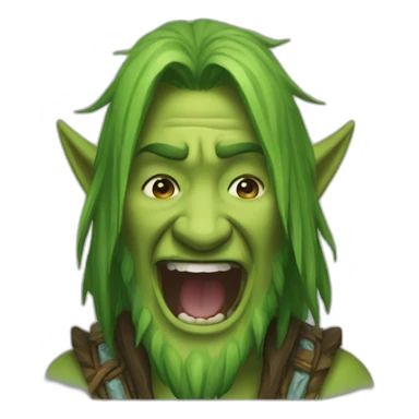 warcraft druid laughing crying sticker