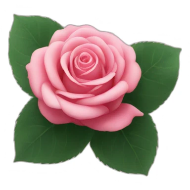 Rose from black pink sticker