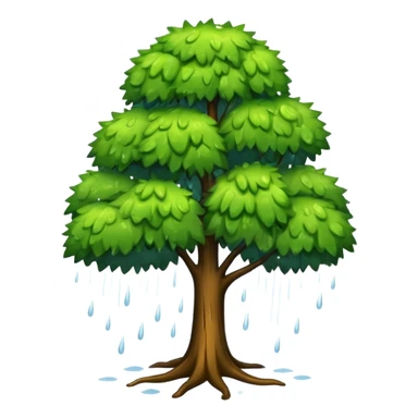 Bad weather + Rain + tree like IMG emoji create  sticker