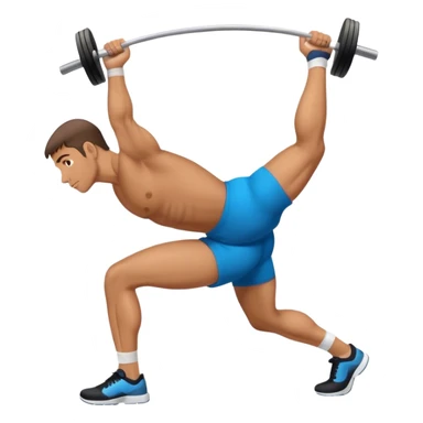 side-view man weighted glute-bridges sticker