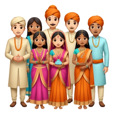 indian engagement ceremony sticker