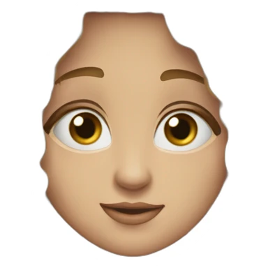 Krátké Hněde vlasy modre oči s vousy  sticker