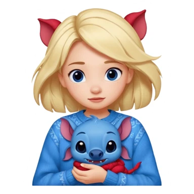 Gaming, Stitch und Muschu von Disney, Cozy,Chaos, Girl, animiert sticker