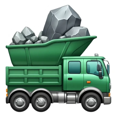 green truck with silver ore sticker
