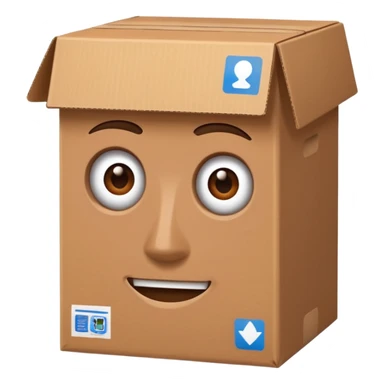 Can you make a cardboard box man sticker