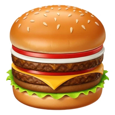 mcdonalds burger single patty sticker