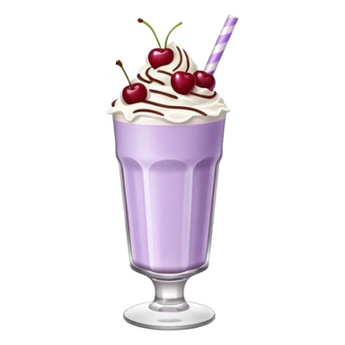 Milkshake light purple with high glass sticker