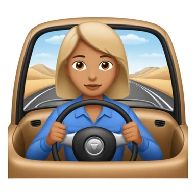 Simit araba kullanıyor sticker