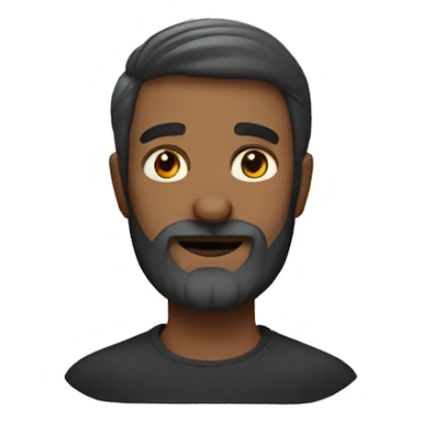 Homme chauve avec une barbe sticker