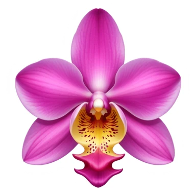Pink orchid  sticker