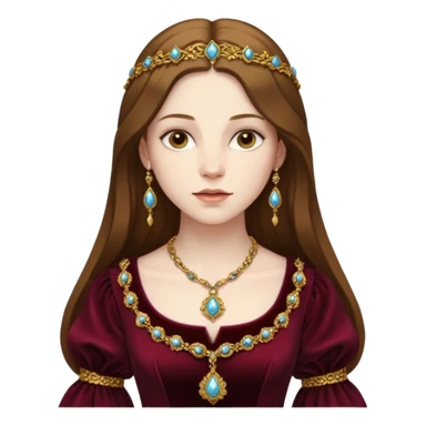  portrait of a Renaissance woman sticker