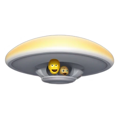 lebowski in a flying saucer with an alien sticker