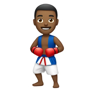 A man doing Muai Thai sticker