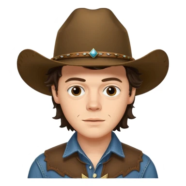 Harry styles in a cowboy hat sticker