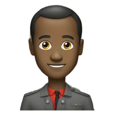 Macron africaine sticker