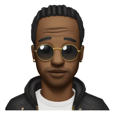 travis scott with eyepatch sticker