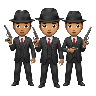 team of gangsters sticker