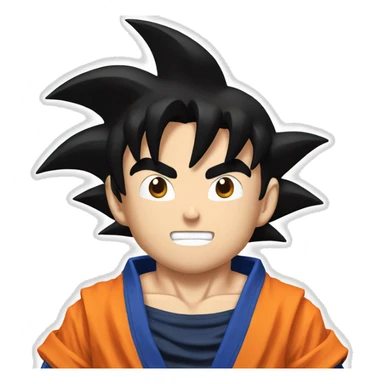 Goku enervé sticker