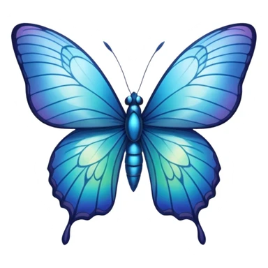 Mariposa azul sticker