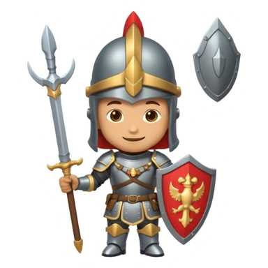castle-guard, no sword, chibi full body sticker
